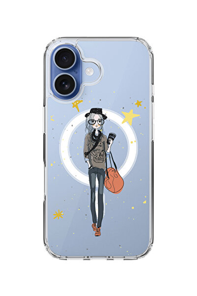 Stylizedd جراب MagSafe كلاسيكي شفاف لهاتف iPhone 17، جراب هجين ناعم مرن شفاف ...