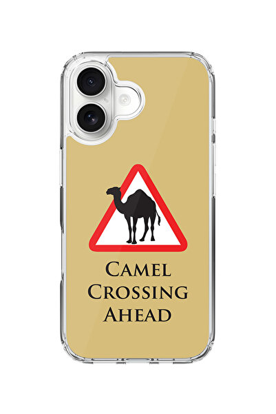 Stylizedd جراب MagSafe كلاسيكي شفاف لهاتف iPhone 17، غطاء شفاف ناعم هجين - Camel Crossing
