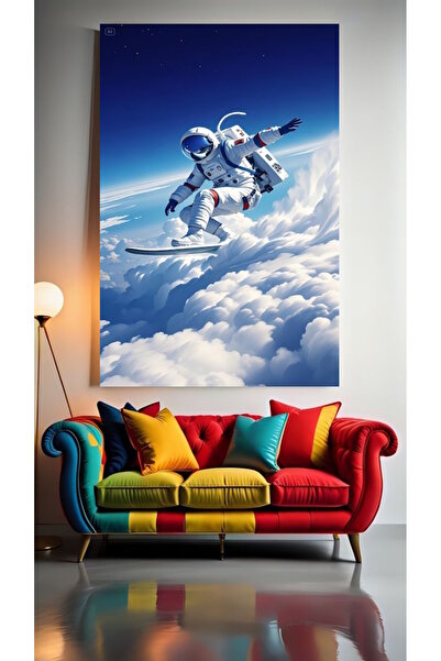 özkacar SURFING ON CLOUDS 1 Tablou pe pânză pentru decorarea casei, perete, s...