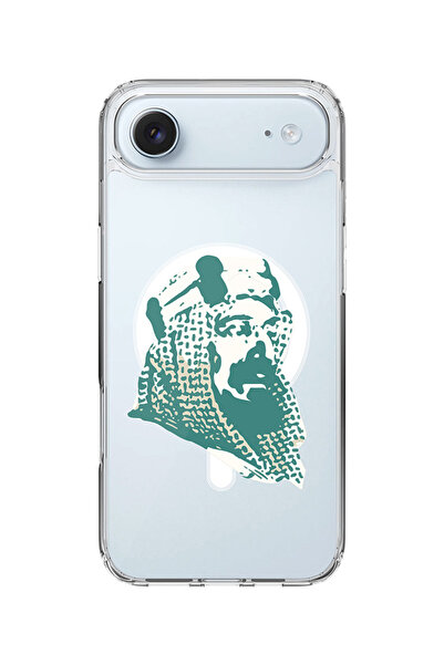 Stylizedd جراب ماج سيف كلاسيكي شفاف لهاتف آيفون آير، غطاء شفاف ناعم هجين - طباعة آل سعود