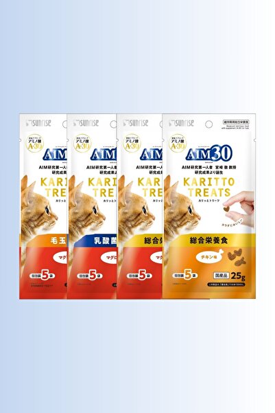 AIM30 Multivitamin 4'lü Avantajlı Paket Hair Ball Control, Probiyotikli, Tuna...