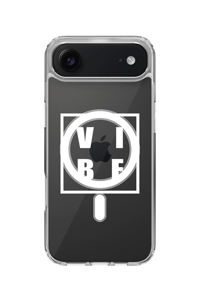 Stylizedd جراب MagSafe كلاسيكي شفاف لهاتف iPhone Air، جراب هجين ناعم مرن شفاف - Vibe