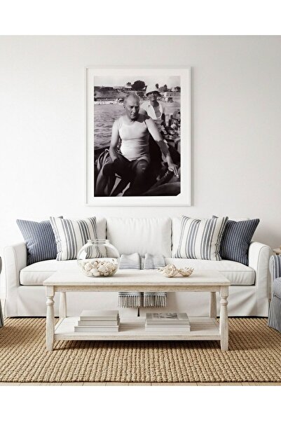 fuart.co Atatürk Denizde Portre Dijital Baskı Poster (Çerçevesiz)