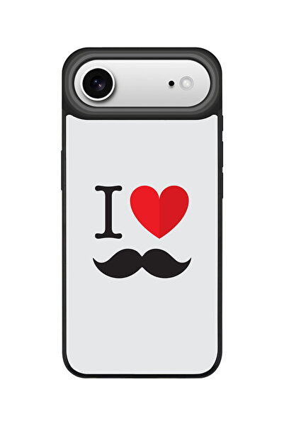 Stylizedd جراب iPhone Air، [متوافق مع MagSafe] جراب هاتف نحيف بغطاء مغناطيسي - I Love Moustashe