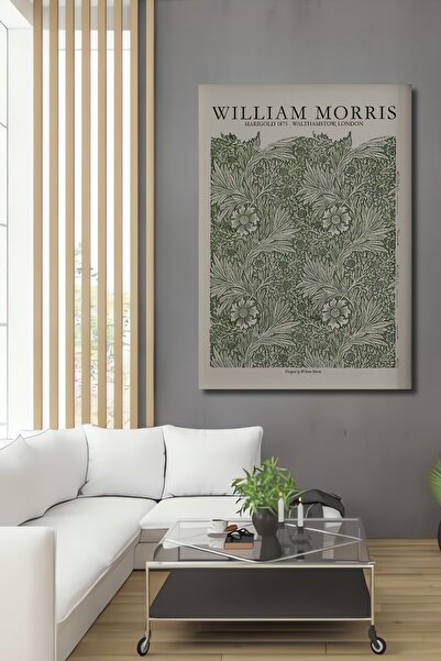 Teona Ahşap Tablou decorativ din lemn dreptunghiular William Morris Marigold ...