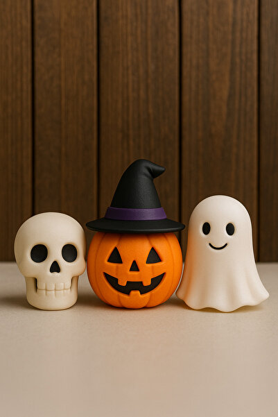 3D Stuff Cadılar Bayramı - Halloween - 3 lü Figür Seti - Plastik