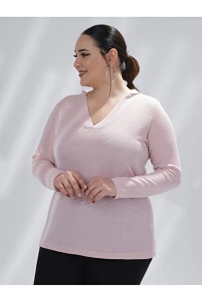 Roxxlen Μπλούζα με κουκούλα με γκλίτερ μεγάλου μεγέθους