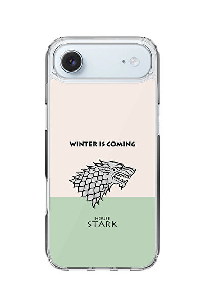 Stylizedd جراب MagSafe كلاسيكي شفاف لهاتف iPhone Air، غطاء شفاف ناعم هجين - GOT House Stark