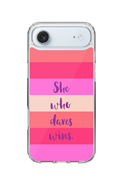 Stylizedd جراب MagSafe كلاسيكي شفاف لهاتف iPhone Air، غطاء شفاف ناعم هجين - من يجرؤ يفوز