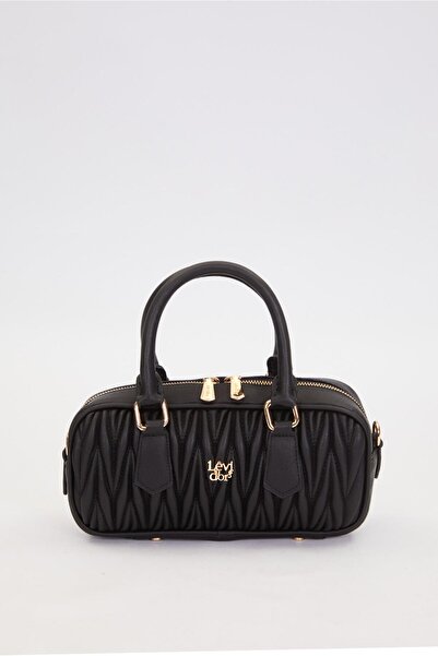 Levidor Siyah Yassı Model El Çantası