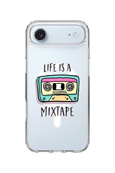 Stylizedd جراب MagSafe كلاسيكي شفاف لهاتف iPhone Air، غطاء شفاف ناعم هجين - L...