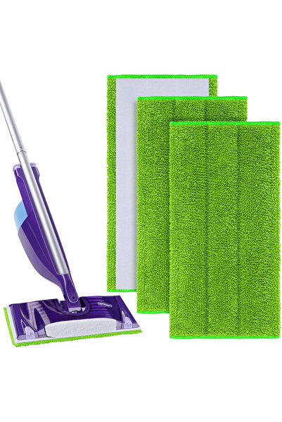 OEM Rezerve de mop din microfibră, reutilizabile, lavabile, set de 3 bucăți