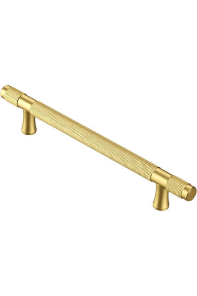 OEM Mânere rotunde din zinc auriu, lungime 192 mm între găuri, 10 bucăți