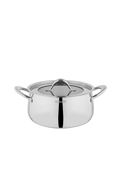 Schafer Galaxy Steel Cookware Set 8 Pieces-Inox