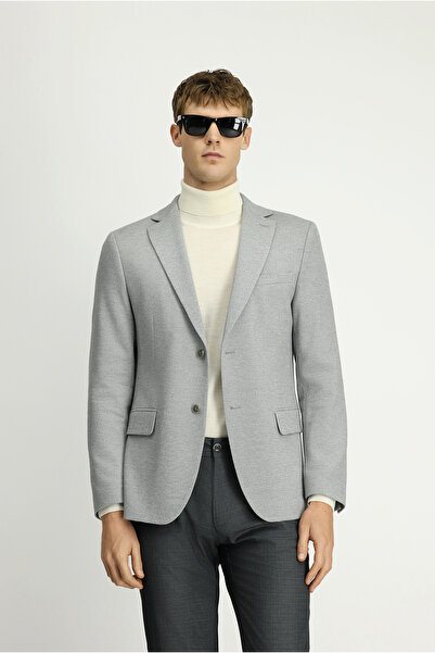 Kiğılı Regular Fit Micro Pattern Classic Jacket