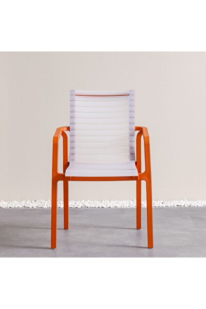 Danube Home كرسي أليكسا بي بي خارجي - أحمر، مقعد واحد، 62×60×92.4 سم، بلاستيك متين، ضمان لمدة عام