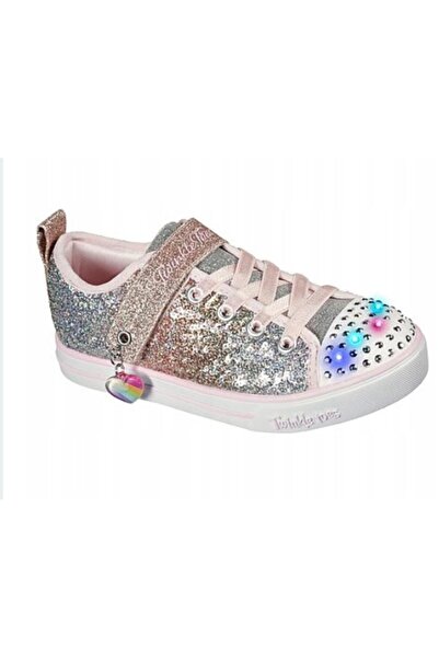 SKECHERS Teniși Sparkle Lite pentru fete, roz/argintiu - 27,5 EU, model multi...