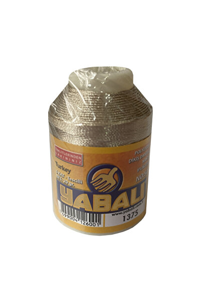 Yabalı Polyester Dikiş Dantel Nakış İpi 1375 Vizon 20 Gram 6 Kat No: 50