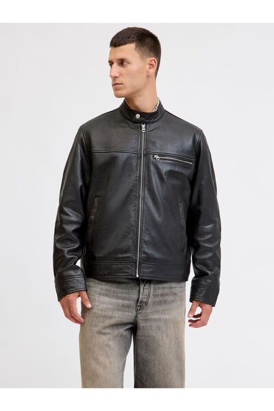 Jack & Jones Lederjacke Lederjacke