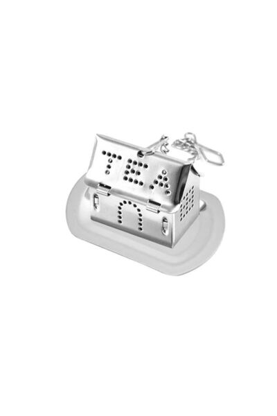 Weather Forecast Çelik Çay Demleme Aparatı ve Altlığı Bitki Çayı Süzgeci Deml...