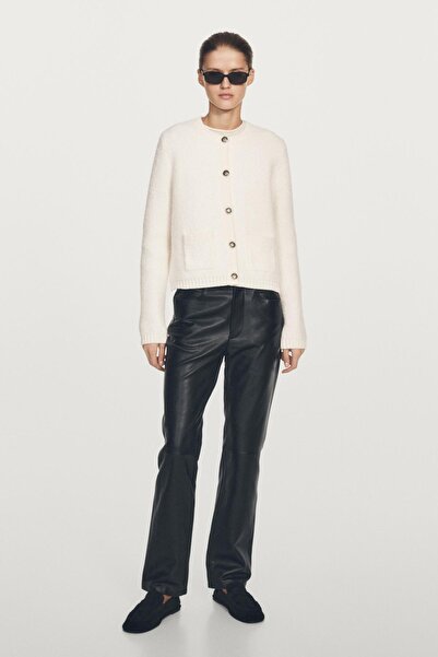 Massimo Dutti Dore düğmeli kısa hırka