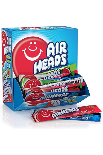 Airheads ألواح حلوى متنوعة، علبة كبيرة لعيد الهالوين، حلوى فواكه مطاطية بالحج...