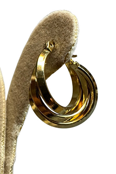 Uretti - أقراط حلقية ثلاثية الحلقات من الفولاذ المقاوم للصدأ طراز IREM 3914