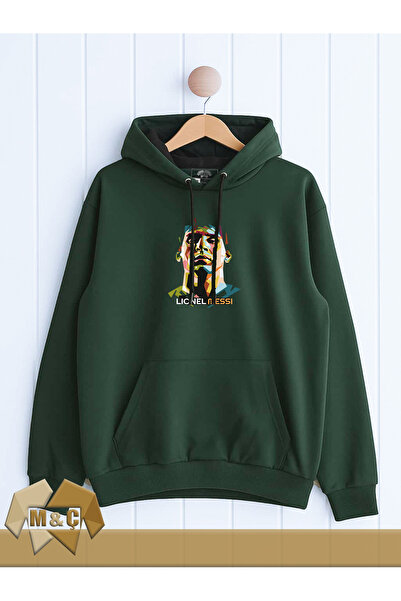 MÇ FAMİLY STORe Men's Hooded Long Sleeve Sweatshirt Seasonal 2-Strand Special Design Pocketed Oversized Hoodie