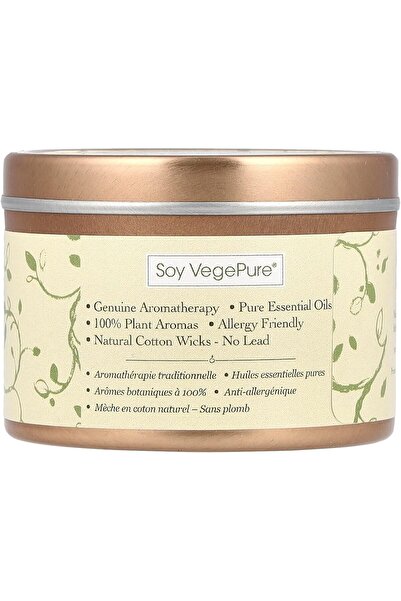 Aroma Naturals Meditation White Tin Soy Candle, 2.8oz