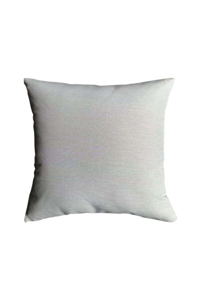 Danube Home Outdoor Toss Pillow with Zipper, 45x45cm Sand Color, Soft Polyest...
