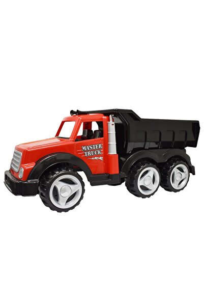 PİLSAN Large truck with trailer Master Red/Black, folding trailer, 6 durable wheels, use in