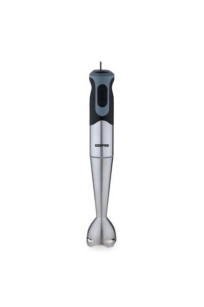 Geepas GHB5468 Hand Blender 2 Speed Powerful Motor with Stainless Steel Blade & Removable Stick- Sil