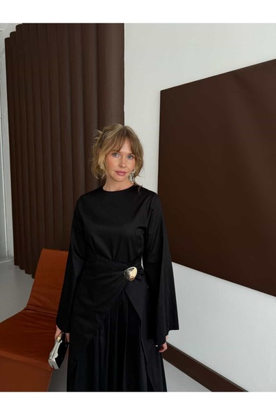 kyline Jesika Broşlu Elbise