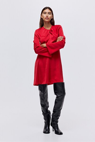 H&M Burgu Detaylı Elbise