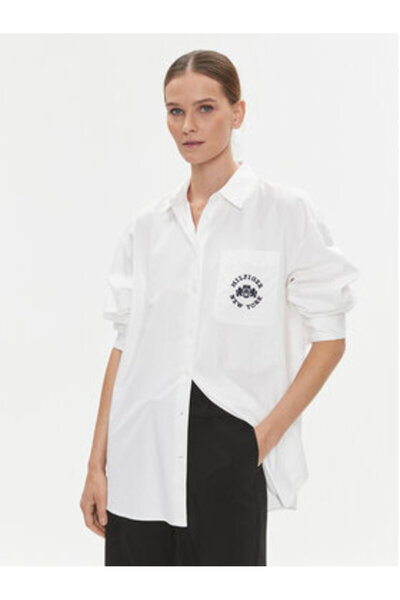 Tommy Hilfiger Cămașă de damă WW0WW39682 Alb