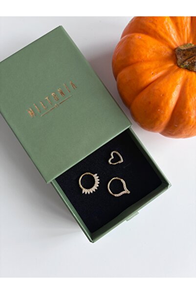 Miltonia 925s Zirkon Taşlı Tragus Gümüş Küpe