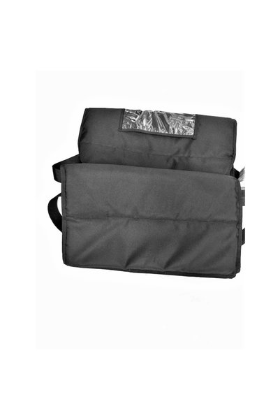 Asined Sac de pizza izotermic, capacitate 5-7 cutii, negru