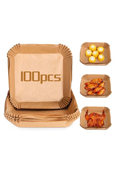 MMG 100 قطعة من بطانة ورقية للاستخدام مرة واحدة لمقلاة الهواء، بطانات مقلاة ا...