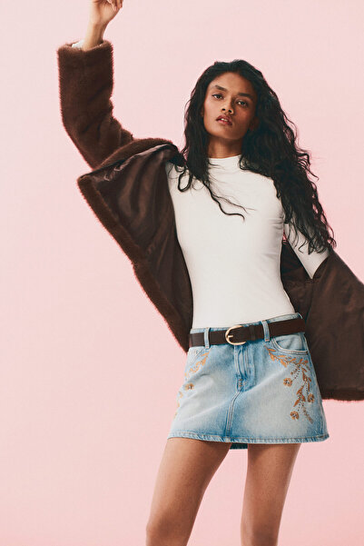 H&M Kabarık Tüylü Ceket