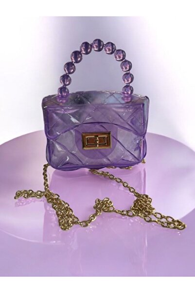 EyER Shoping Geantă din silicon cu lanț lung de dimensiunea portofelului