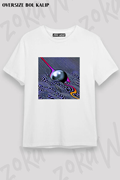 ZOKAWEAR Tricou unisex oversize cu imprimeu Tame Impala Design