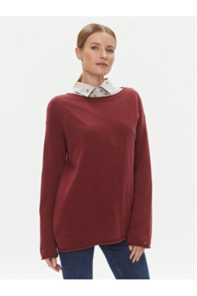 Tommy Hilfiger Women's Sweater WW0WW39890 Red