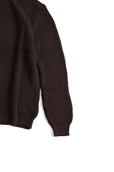 no7man Rovani Brown Turtleneck Sweater