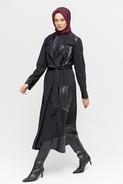 Setrms Kuşaklı Ceket Yakalı Kap