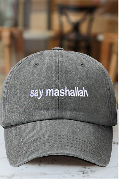 CAP BROS SAY MASHALLAH (MAŞALLAH DE) NAKIŞLI ESKİTME KEP ŞAPKA