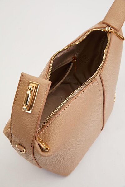 Levidor Mink Stitching Striped Handbag