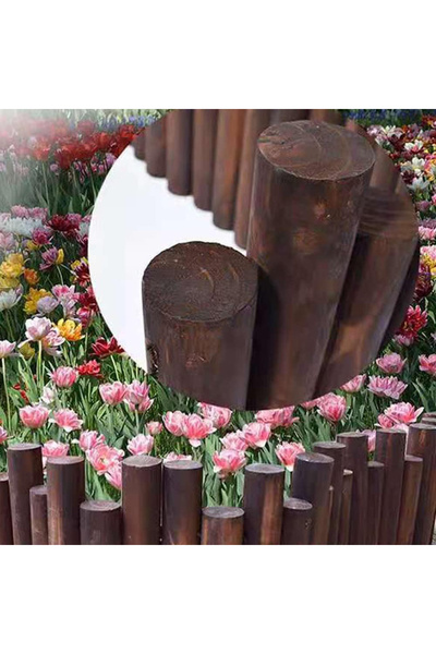 genric سياج خشبي للحديقة من FFD، نباتات، حواف أزهار، ألواح خشبية متشابكة، مطهر، 120×6×30 سم