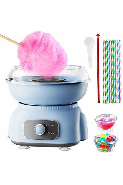 zola Cotton candy maker, 500 W, 9 sticks included, 26 x 23 × 23 cm, blue
