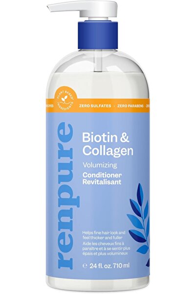 Renpure بلسم البيوتين والكولاجين - نباتي، 25 أونصة سائلة