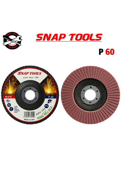 SNAP TOOLS Red 4.5" Flap Disc P60 Single Piece